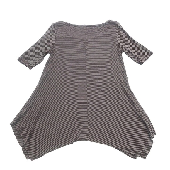 American Eagle Shirt Womens XS Soft & Sexy Purple Gray Striped Short Sleeve - Picture 2 of 12